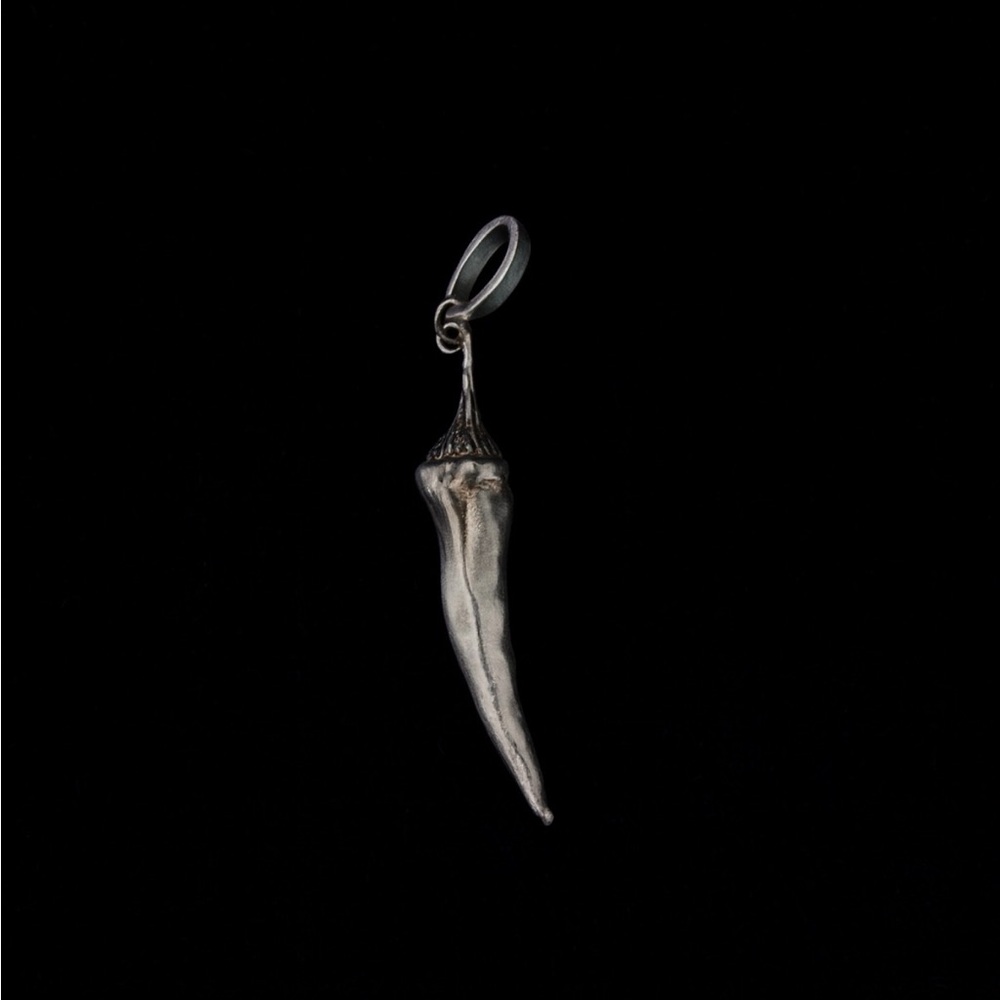 Sterling Silver  Chili Pepper Pendant